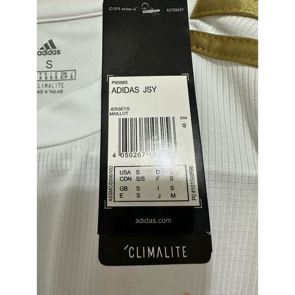 REAL MADRID 2019 2020 HOME FOOTBALL SHIRT SOCCER JERSEY ADIDAS DW4433 Sz S men - Picture 4 of 8